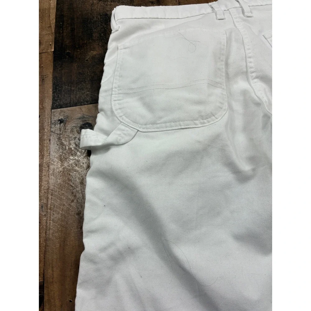 Dickies Mens White Painter Carpenter Shorts Relaxed Fit Utility Size 32‎